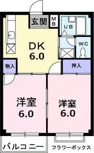 Gクレフ和合B【1階】の間取り