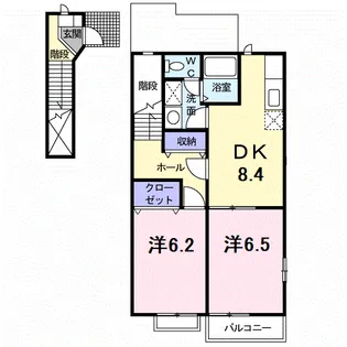 ヴィラ・アルトピアーノA【2階】の間取り