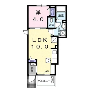 プロスペラーレ【1階】の間取り
