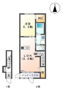 レジデンス桜【2階】の間取り