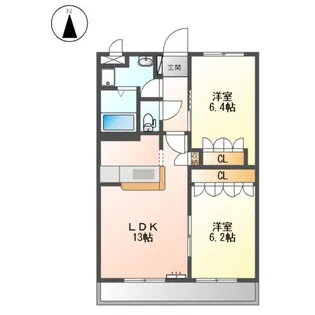 アンビエンテ【2階】の間取り