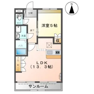 ボア・ソルテ【101号室】の間取り