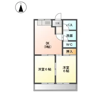 イマージュRYOKE【00203号室】の間取り