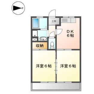 エクシードASANO【2階】の間取り