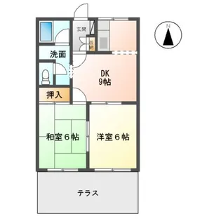 MF辻ヶ鼻【1階】の間取り
