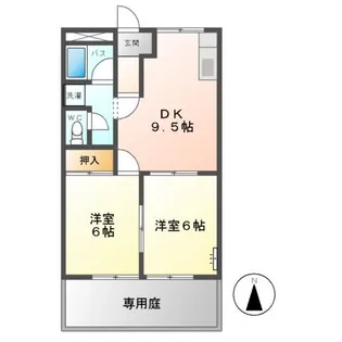 レジデンスTAKENAKA【00102号室】の間取り