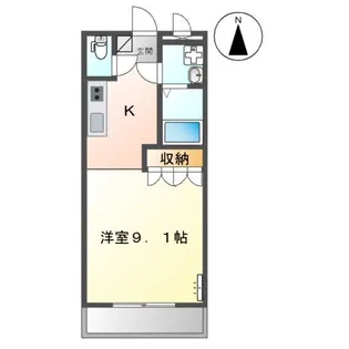 メゾン土貴野【203号室】の間取り
