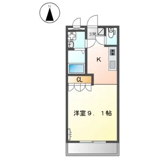メゾン土貴野【201号室】の間取り