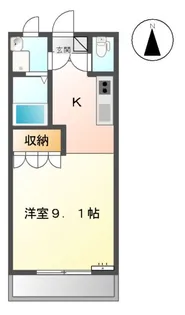 メゾン土貴野【102号室】の間取り