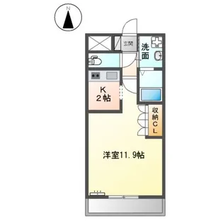 パストラールファイブ【101号室】の間取り