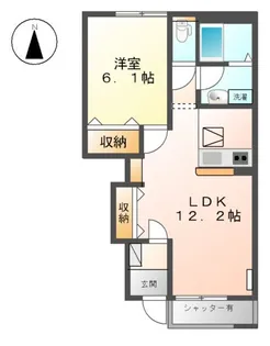 アクア イレブン【103号室】の間取り