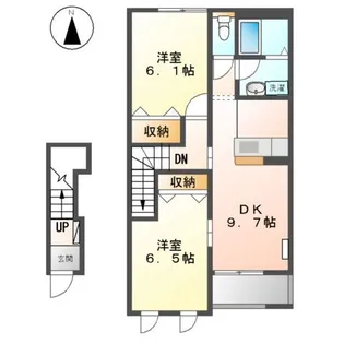 アクア イレブン【2階】の間取り
