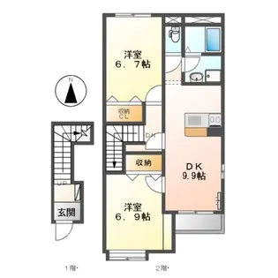 フルハウスA【206号室】の間取り
