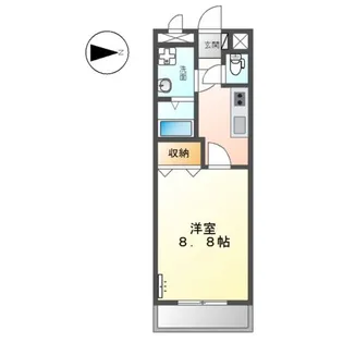 コンフォートカワイ【202号室】の間取り