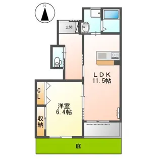 グレイス瑞穂【1階】の間取り