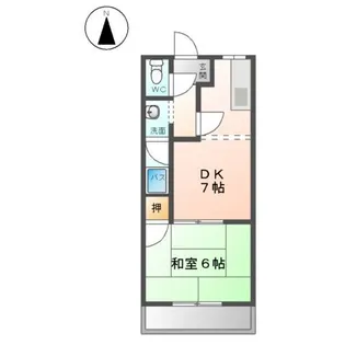 レジデンス大島【00203号室】の間取り