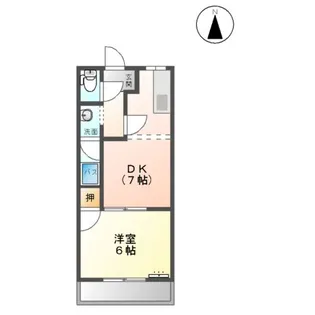 レジデンス大島【00202号室】の間取り