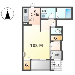 カーサ ボヌール【1階】の間取り