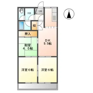 プレイスロイヤル【202号室】の間取り