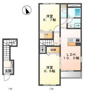 リベルテ【2階】の間取り