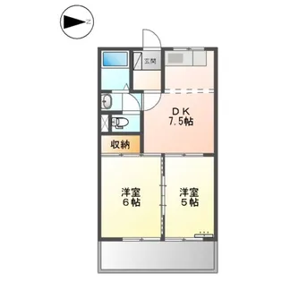 エンドレスASANO【00101号室】の間取り