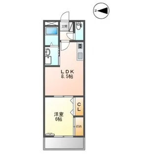 サンシャイン棚橋A【2階】の間取り