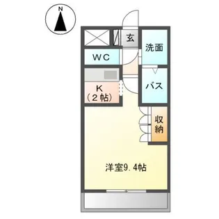 シャトー友喜【1階】の間取り