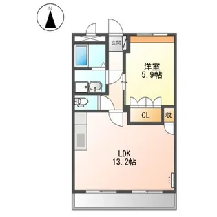 ルミナス イン【2階】の間取り