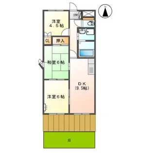 エポックあすか【1階】の間取り