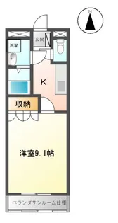 アグレストⅠ【1階】の間取り
