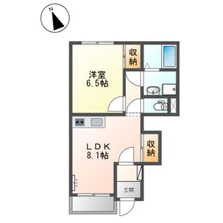 グランソーレ【101号室】の間取り