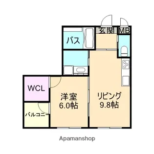 やすらぎシニアこの【2階】の間取り