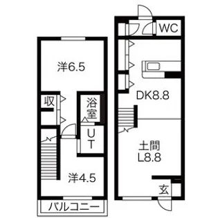 ブロードⅡ【1階】の間取り