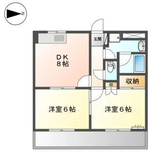 サンシャイン棚橋C【105号室】の間取り
