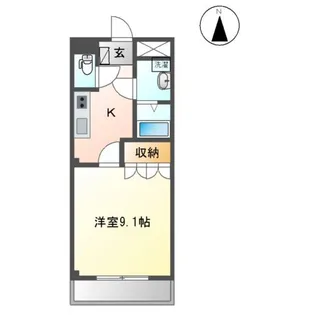 メルベール・ハイツ【202号室】の間取り