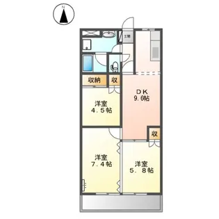 SAFETY レジデンスTⅡ【2階】の間取り
