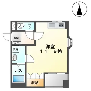 シャトー友喜Ⅲ【102号室】の間取り