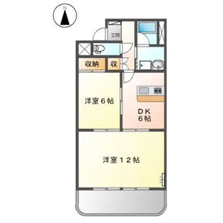 スピカ小柳【101号室】の間取り