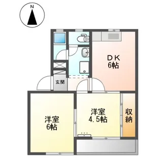 ガーデンヴィラTY【00203号室】の間取り