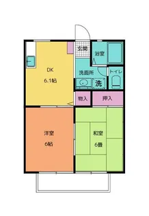 パナハイツ金森【206号室号室】の間取り