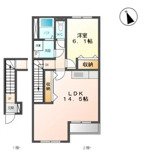 グランツ本今【2階】の間取り