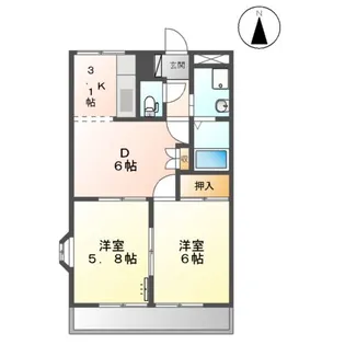REFINE・箕浦【1階】の間取り