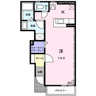 グラン デ フィオーレ【1階】の間取り