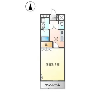 エンプレス ガーデン【103号室】の間取り