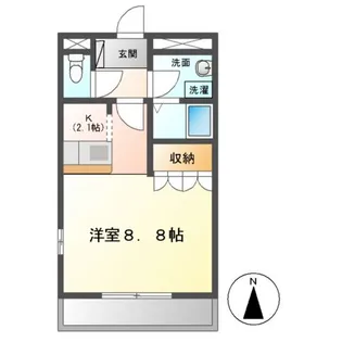 アペックス・ハイム【1階】の間取り