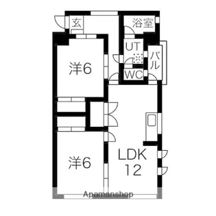 プリンセス高屋【101号室】の間取り