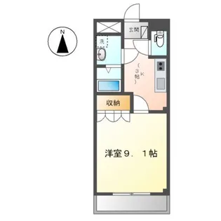 アクアレジェンド【106号室】の間取り