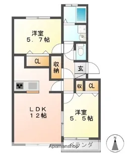 加藤ビルⅠ【4階】の間取り