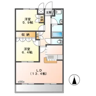 ウィッシュ【2階】の間取り