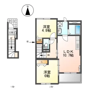 ブライトガーデン【2階】の間取り